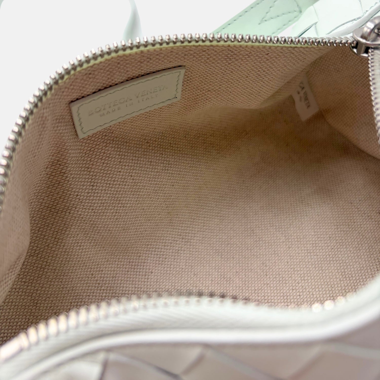 Barrel Bag Glacier Intrecciato